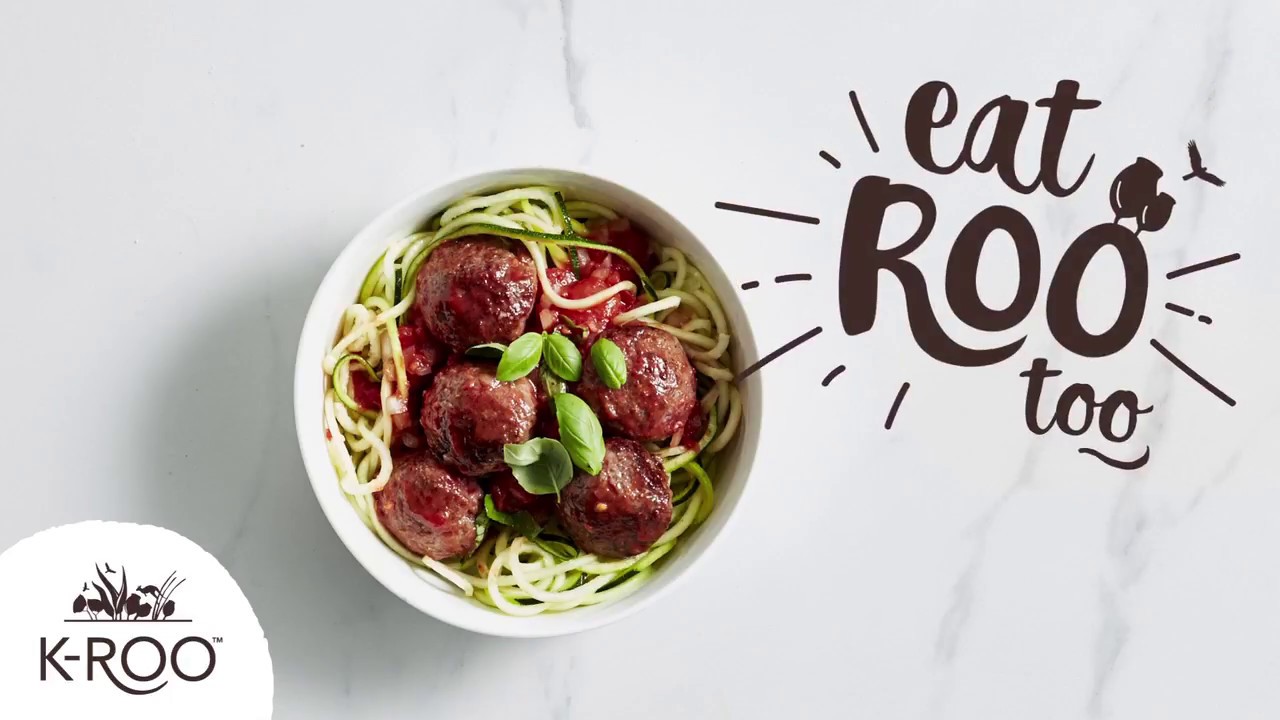 Kangaroo Meatballs with Zucchini "Spaghetti" EAT ROO TOO YouTube