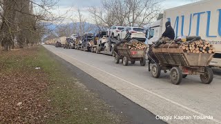 Gürcistan’ın dar köy yolları /Aynama vurdular