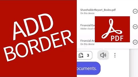 How to Add Border in Adobe Acrobat 2025?