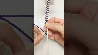 How to Tie Cross Knot 2603004 Quick Macrame Tutorial #shortstutorial #knot #diy#handmade #macrame