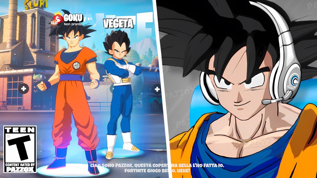 GOKU E VEGETA GIOCANO A FORTNITE Capitolo 6 Stagione 2 (PARODIA) - Pazzox