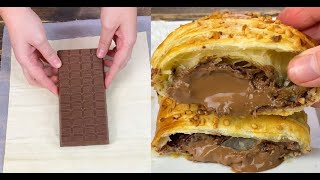 Chocolate pastry braid: a delicious treat ready with 2 ingredients