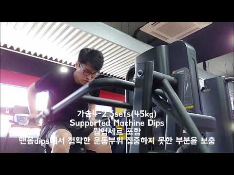 가슴 운동루틴 14주차