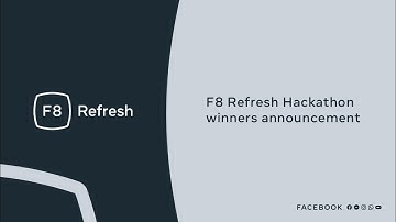 F8 Refresh | Hackathon winners announcement