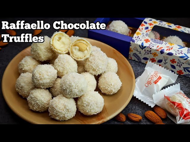 Homemade Raffaello Chocolate Truffles Recipe, Easy Ferrero Rocher Treats