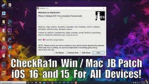 Jailbreak iOS 16 to 12 - CheckRa1n For All Devices!