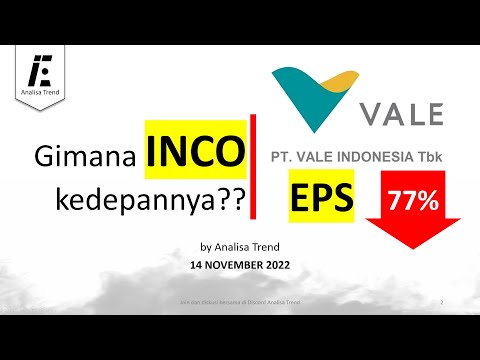 Analisa saham INCO Pendapatan turun 77% ??? Gimana nasib dan proyeksi Vale Indonesia kedepannya ?
