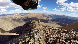 Experience big mountain lines with me as I nearly fall off a cliff ...