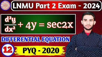 12.LNMU Part-2 Mathematics Honours Paper 4 VVI Question 2024 | B.sc Part-2 Important question 2024