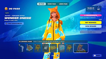 Fortnite OG Season 7 Battle Pass (Full Showcase)