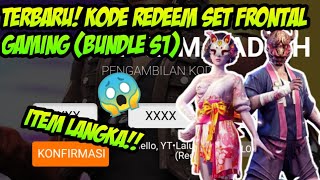 TERBARU!! KODE REDEEM SET FRONTAL GAMING ( BUNDLE SEASON 1 ) - FREE FIRE