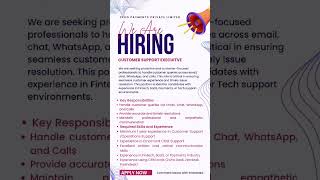 Work From Home Jobs 2026 | Customer Support Executive Hiring | Remote Job Opportunity#shorts#job