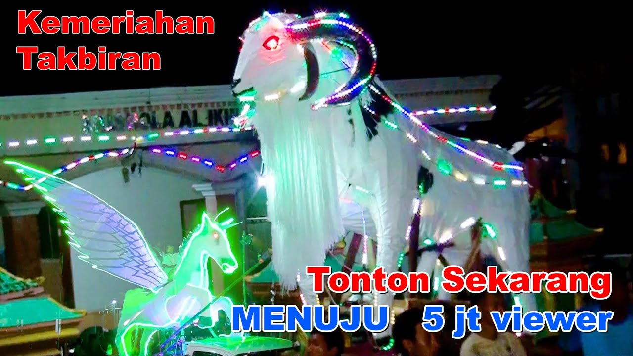 Kemeriahan Takbiran Domba kambing Idul Adha ikut takbir Keliling 2022