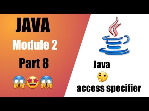 Java Tutorials in Hindi | Module 2 | Part 8 || Access Specifier in java
