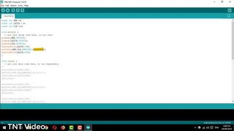 Arduino Uno kết nối 74HC595