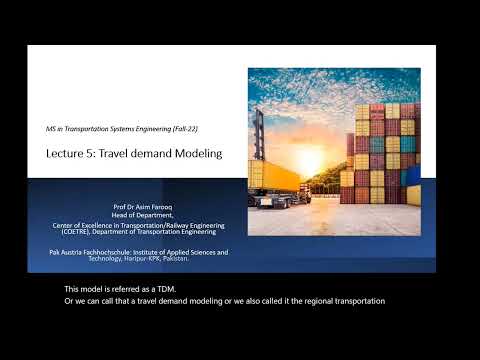 Travel Demand Modelling