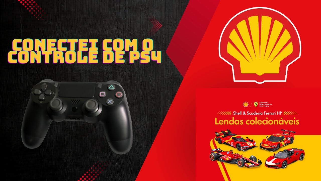 Como Conectei a Miniatura Shell Legends no Controle de PS4! 🔥 (Lendas ...