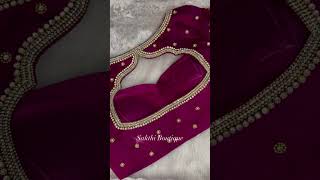 Bridal blouse designs 😍|#wedding |#design |#embroidery |#fashion |#saree |#shorts |#singapore |#yt