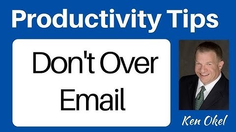 Email Productivity Tip - How to Reduce Email Clutter