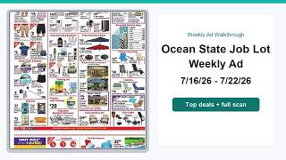 Ocean State Job Lot Weekly Ad (7/16/26 - 7/22/26) Top Deals