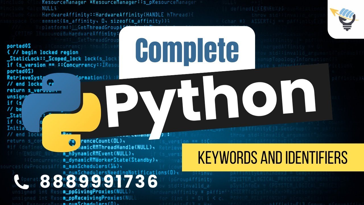 Python Keywords and Identifiers 🔑 | Python Tutorial for Beginners (Full ...