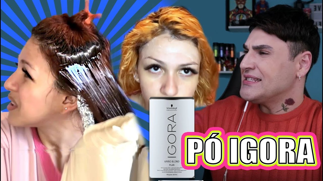 DESCOLORINDO O CABELO QUE O PROFISSIONAL ERROU |  PÓ DA IGORA