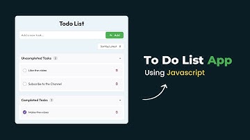 Build a Modern Todo List App with JavaScript – Step-by-Step Tutorial