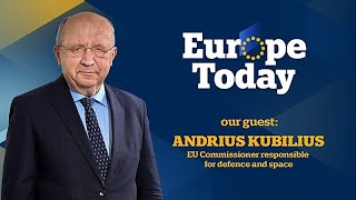 Europe Today:  Andrius Kubilius, komisarz UE ds. obrony, reaguje na ukraiński plan pokojowy