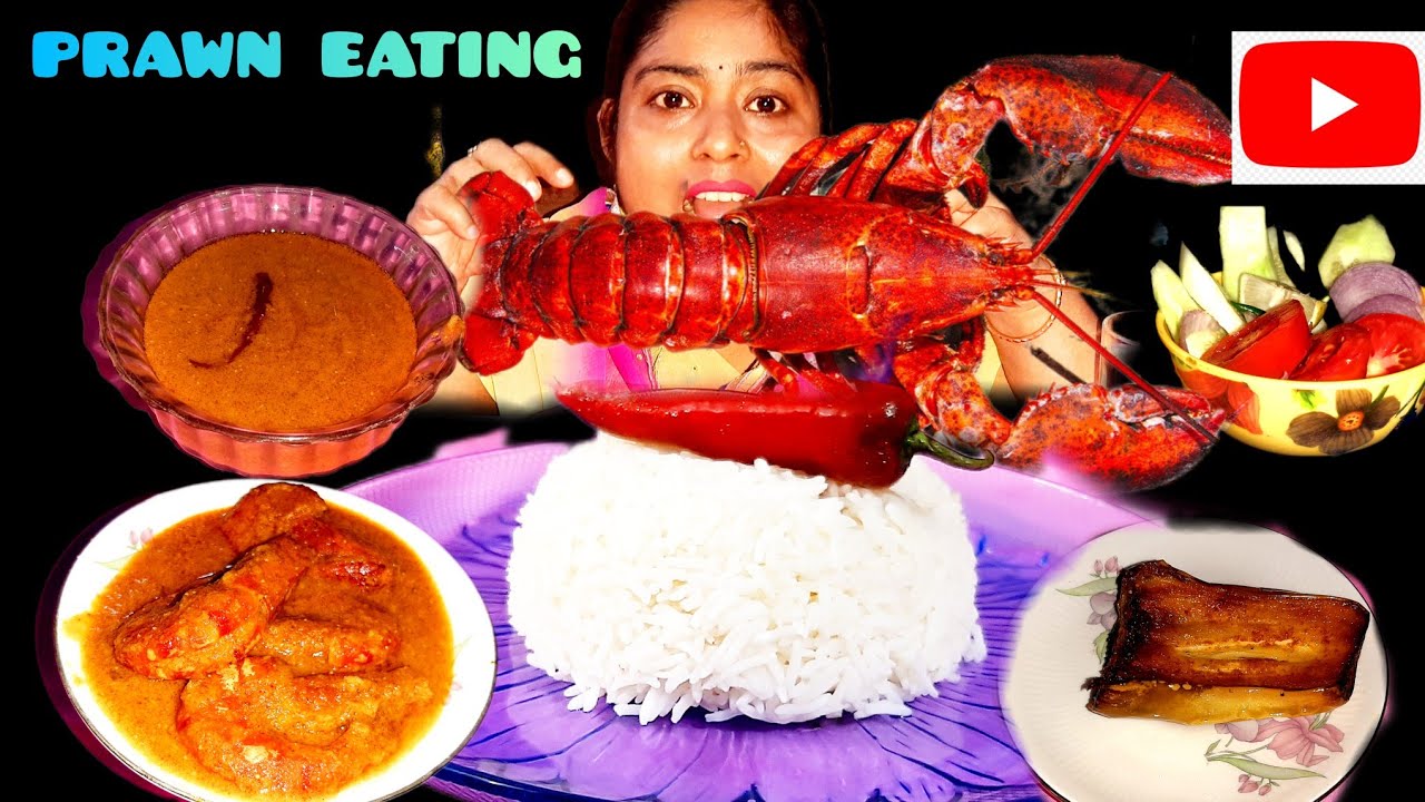 Eating Chingiri Malai Curry | Bengali Eating Video | Maddyeats Video ...