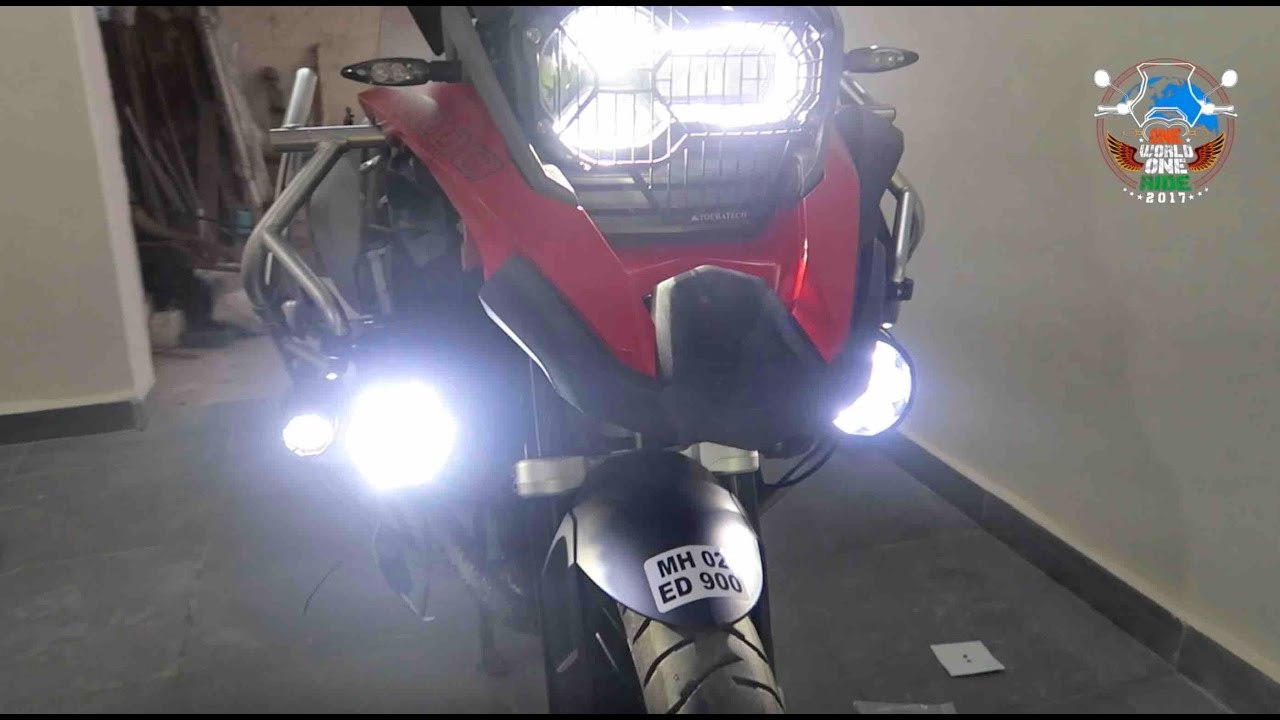 Clearwater Led Lights for BMW GSA R1200 - YouTube