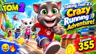 🏃😂 Talking Tom 2’s Crazy Running Adventure! 😱🔥 | Episode 355 screenshot 1