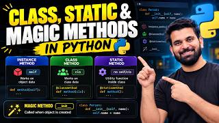 Class Methods, Static Methods & Magic Methods in Python | Python Hero #11