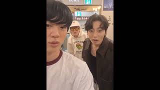 jin Rehearsing Ill Be There U0026 jungkook And jhope Were Also In The Studio 