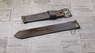 картинка: Ремешок для часов за 40 минут, без выкроек и шаблонов.