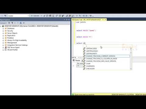 Char Function in sql Server Telugu | Char Function in sql Telugu | Sql Telugu