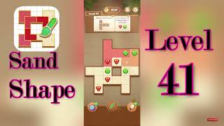 Sand Shape Level 41 Walkthrough 🔶 | Geometric Logic Puzzle Solution | MiniBoss