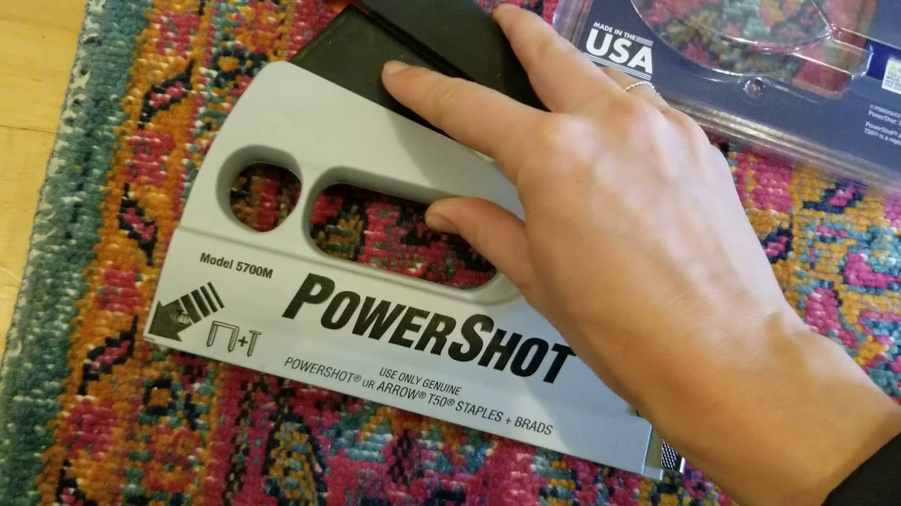 Power Shot staple gun review YouTube