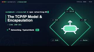 Networking · CCNA Class 5 · The TCP/IP Model & Encapsulation | Typical Monk