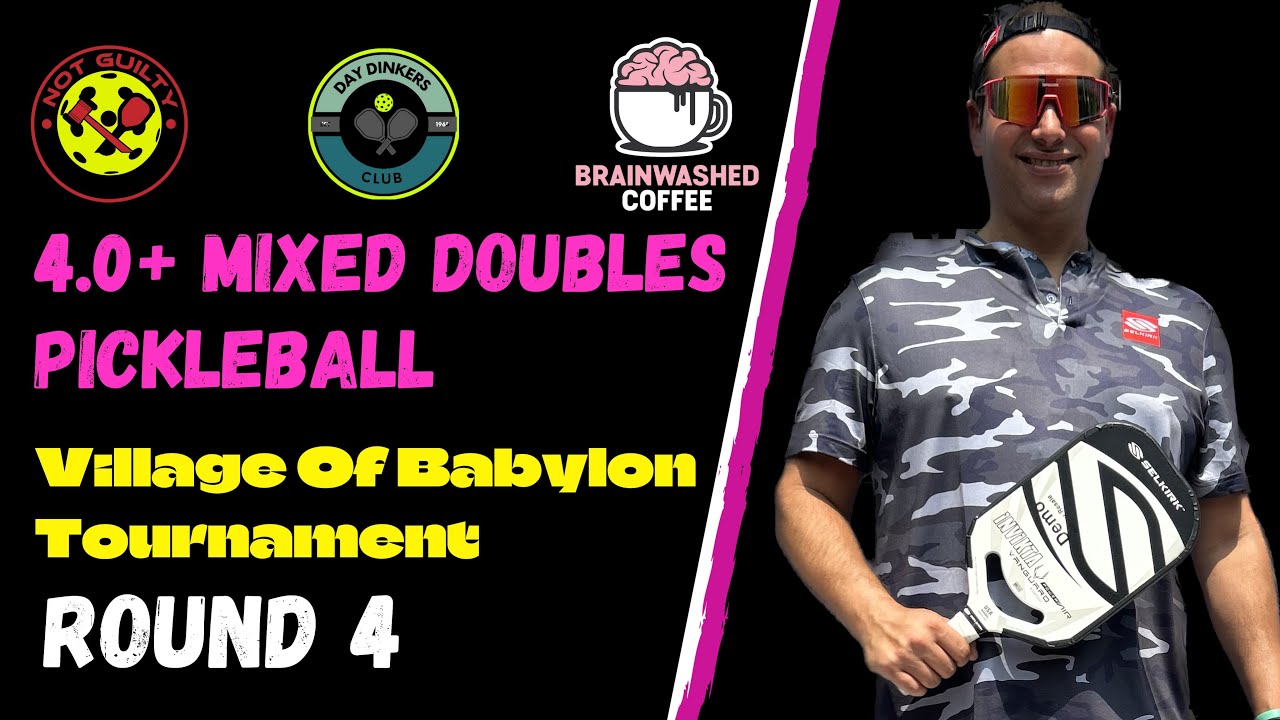 4.0+ Mixed Doubles Pickleball | Village Of Babylon Tournament | Matt Krivitsky/Debbie Drum - Round 4