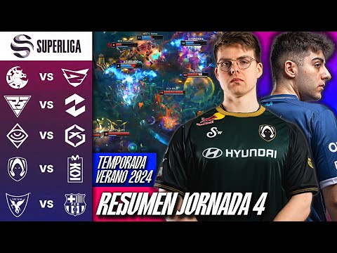 SUPERLIGA JORNADA 4 RESUMEN COMPLETO | MEJORES MOMENTOS SUPERLIGA VERANO 2024 | LEAGUE OF LEGENDS