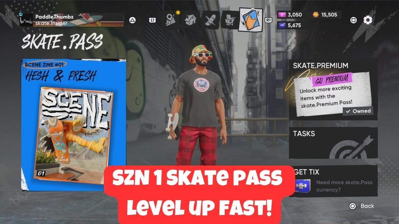 САМЫЙ БЫСТРЫЙ способ повысить уровень пропуска первого сезона в SKATE. 🛹 (Руководство по фарму оп...