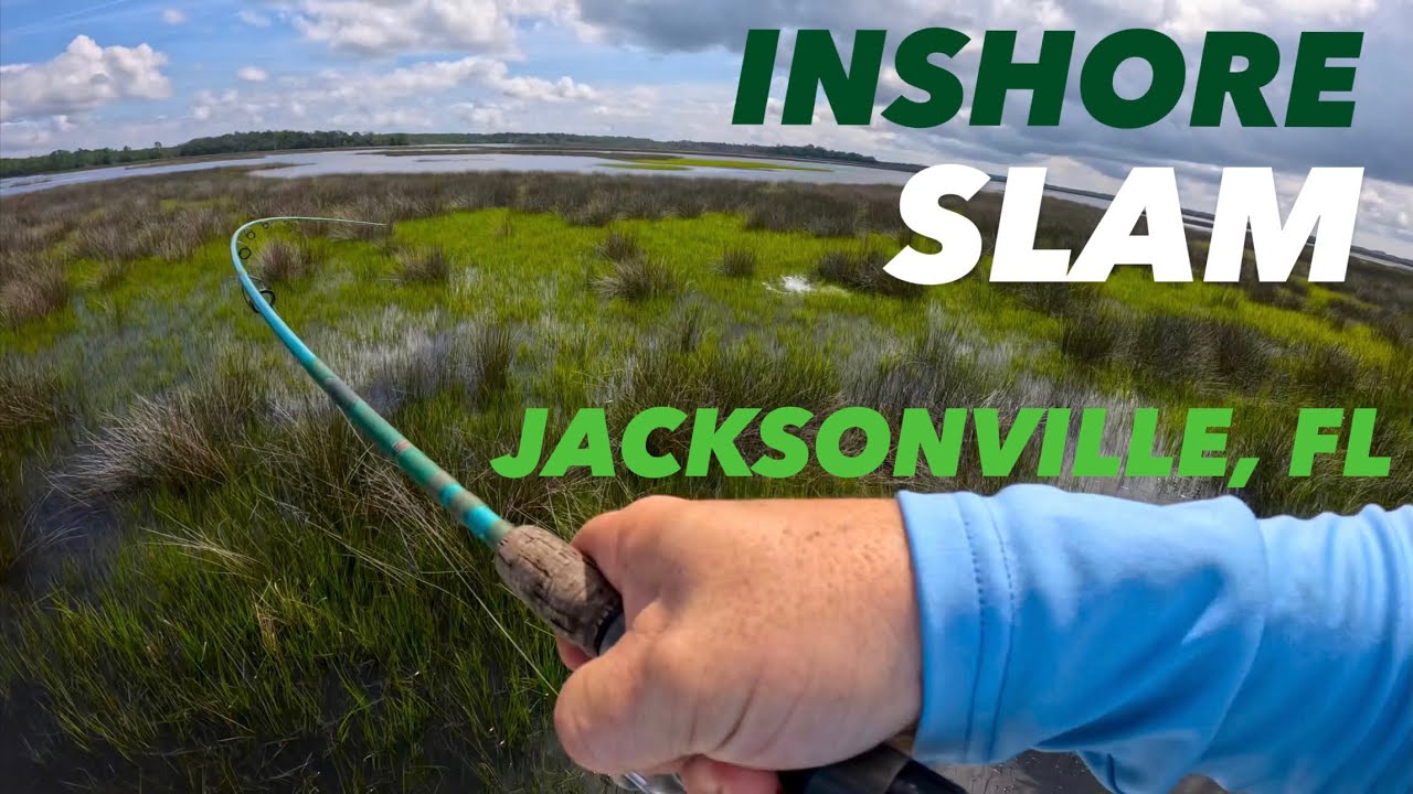 INSHORE SLAM! Redfish, Trout, Flounder NE Florida 