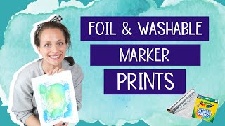 Marker & Foil Prints | Art Lessons for Kids