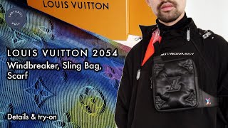 Louis Vuitton 2054 Pick Ups: Windbreaker, Sling Bag, Monogram Stole/Scarf  LV2054 by Virgil Abloh 