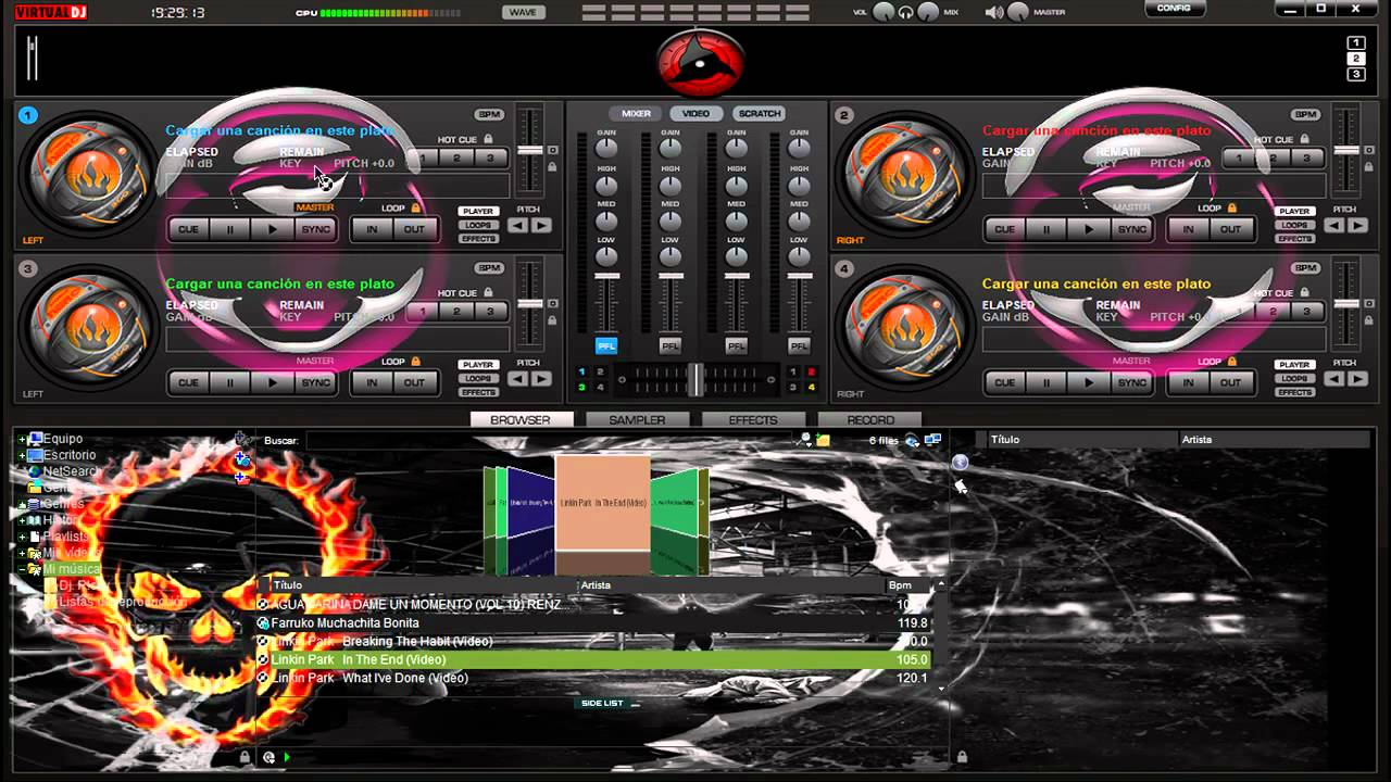 virtual dj 7 pro full crack complementos skin efe