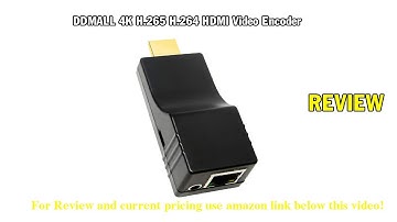 Review DDMALL 4K H.265 H.264 HDMI Video Encoder, Real 4K, Portable Size
