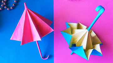 Зонтик из бумаги своими руками! СКЛАДЫВАЕТСЯ! / DIY paper umbrella! FOLD OUT! / origami Umbrella