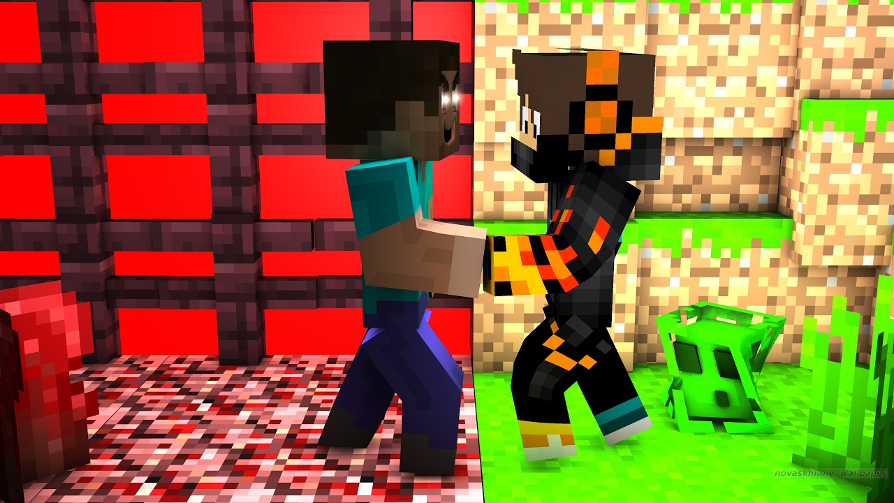Comment faire un fond d'écran avec son skin Minecraft dessus - YouTube