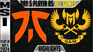 FNC vs GAM Highlights ALL GAMES | MSI 2024 Play Ins Round 3 Day 5 | Fnatic vs GAM Esports screenshot 4