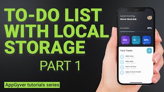 AppGyver tutorial Part 1 - creating a to-do list saved in local storage